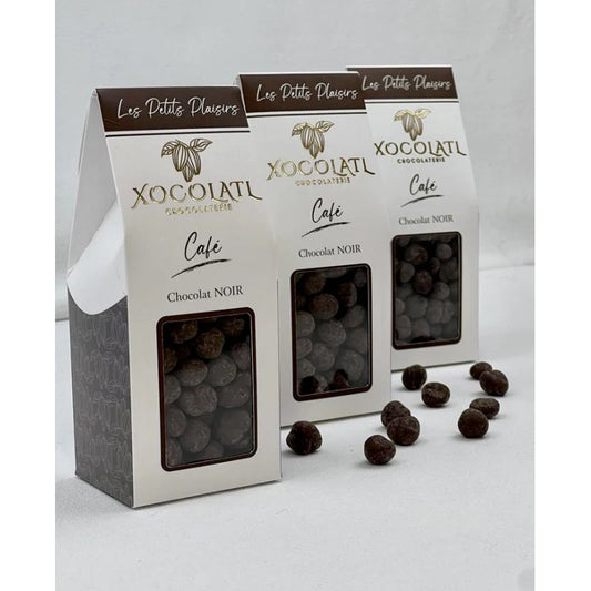 Café enrobé de chocolat