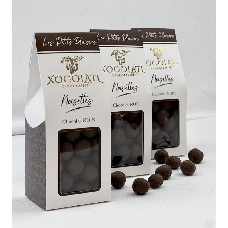 Noisettes enrobées de chocolat